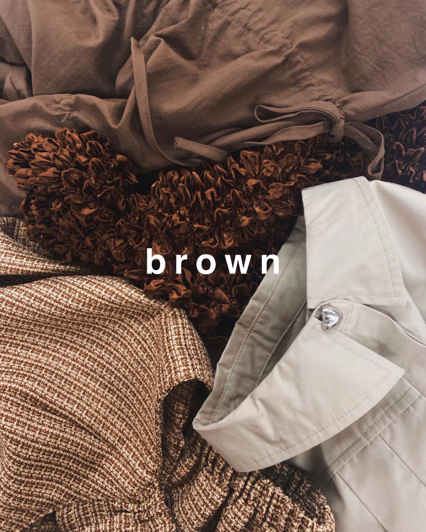 ♡♡ brown ♡♡⁡ur,Melty's ? brown style !!⁡autumn & winter styleにはぴったりのブラウン︎⁡⁡⁡⁡⁡⁡⁡⁡⁡⁡⁡⁡⁡⁡⁡⁡#urmelty #ユアメルティ #ブラウス #プリーツシャツ #ワンピース #リボンワンピース #リボンパンツ #ニット #ワンピースコーデ  #スカートコーデ #パンツコーデ #フリルコーデ #秋アイテム #ブラウンコーデ #ワントーンコーデ #淡色コーデ  #柄コーデ #秋コーデ  #韓国っぽ #韓国っぽコーデ #韓国ファッション #オトジョ #大人女子 #オトジョコーデ