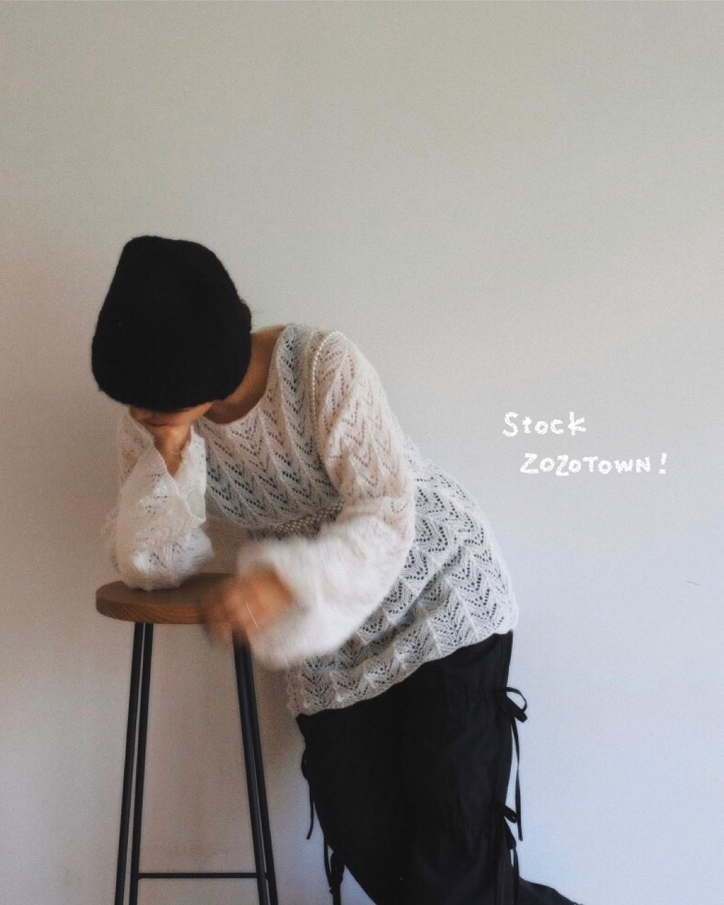 " stock ZOZOTOWN ♡ "⁡︎スカシアミニット ¥3,190⁡⁡オフホワイトとアイボリーがZOZOTOWNに入荷しております?⁡official onlineにも近日入荷予定です。⁡⁡⁡⁡⁡⁡⁡⁡⁡⁡⁡⁡⁡#urmelty #ユアメルティ #ニット #カラーニット #すかし編みニット  #秋ニット #デザインニット #パールハーネス #ハーネスベルト #秋アイテム #ニットコーデ #カラーニットコーデ #すかし編みニットコーデ #秋ニットコーデ  #デザインニットコーデ  #ハーネスコーデ #ハーネスベルトコーデ #秋コーデ  #韓国っぽ #韓国っぽコーデ #韓国ファッション #オトジョ #大人女子 #オトジョコーデ