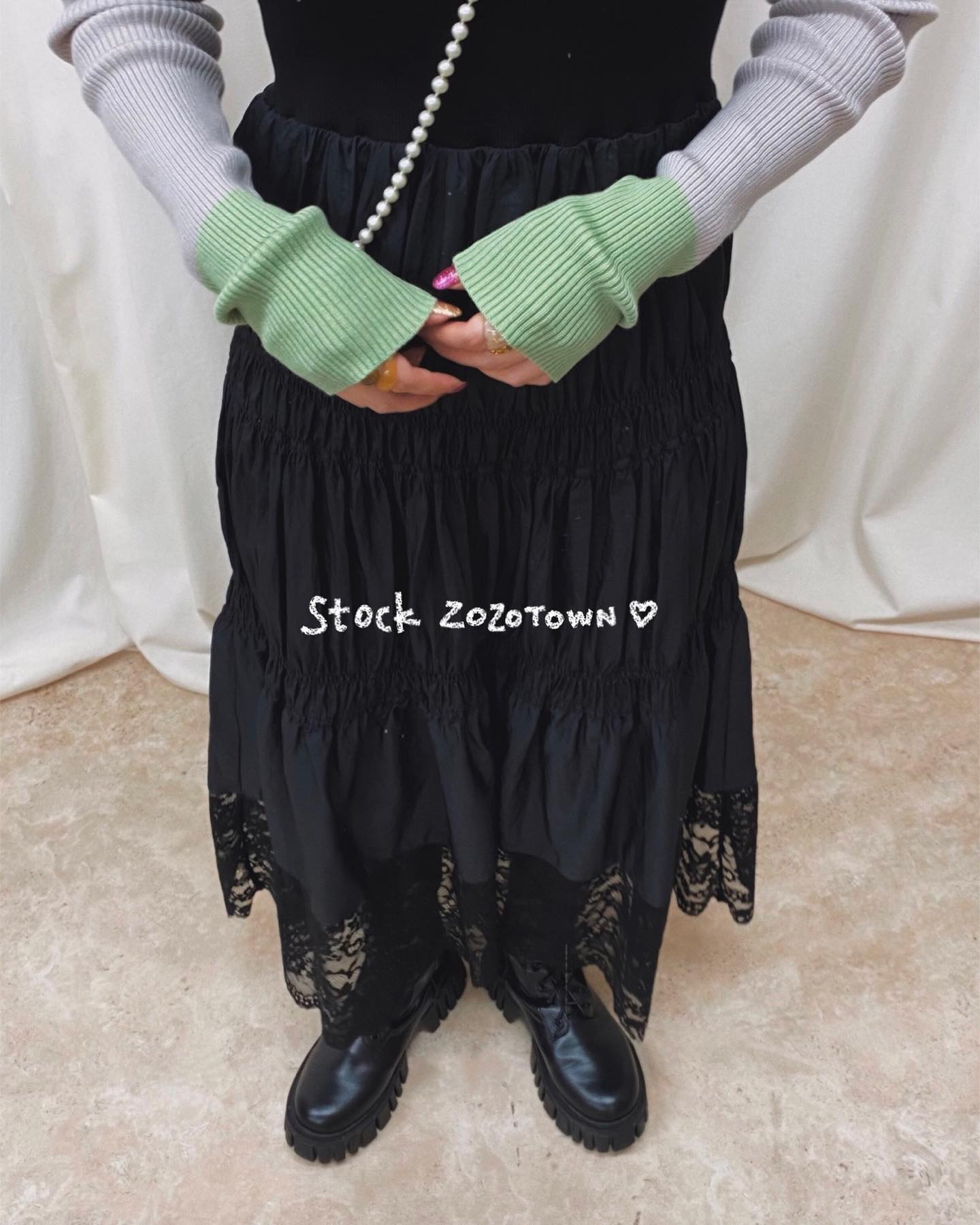 " stock ZOZOTOWN ︎ "⁡店舗でも人気の2wayで楽しめるオリジナルスカートZOZOTOWNに入荷致しました♡⁡⁡︎2WAYレース切替スカート ¥4,290⁡⁡⁡⁡⁡⁡⁡⁡⁡⁡⁡⁡#urmelty #ユアメルティ #スカート #レーススカート #ロングスカート #デザインスカート #2wayスカート #スカートアイテム #秋スカート #カラースカート #秋アイテム #スカートコーデ #レーススカートコーデ #ロングコーデ #デザインスカートコーデ #カラースカートコーデ #秋スカートコーデ  #切替スカートコーデ  #ガーリーコーデ #ガーリーアイテム #秋コーデ  #韓国っぽ #韓国っぽコーデ #韓国ファッション #オトジョ #大人女子 #オトジョコーデ