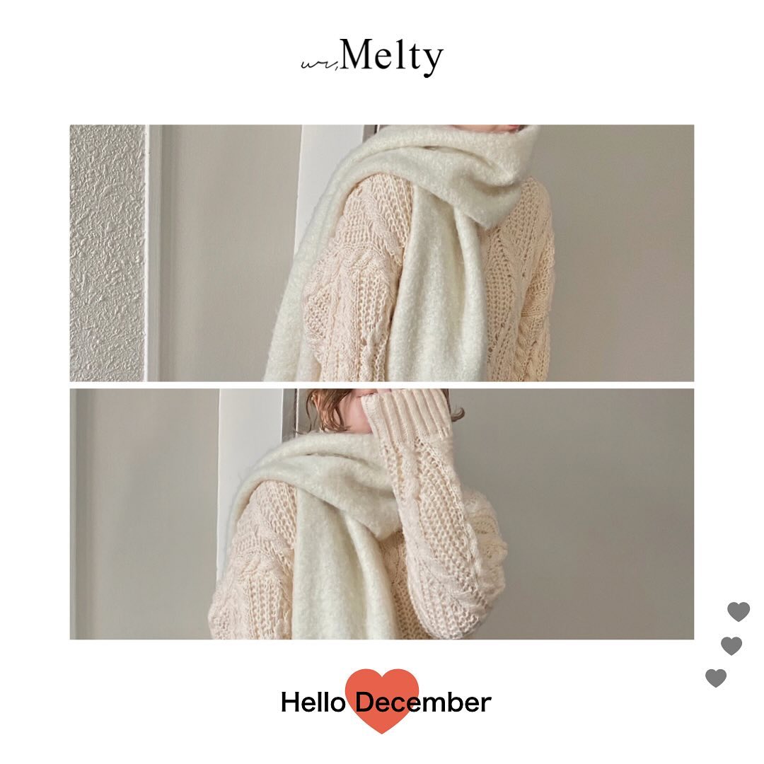 " ur,Melty  2023  December ️ "⁡⁡Wishing you a wonderful winter ︎⁡⁡素敵な冬になりますように︎⁡⁡⁡_______________________________________⁡⁡⁡December  of " ur,Melty " ⁡⁡12月の入荷もお楽しみに ️⁡ ⁡⁡⁡⁡⁡⁡   #urmelty #ユアメルティ #December