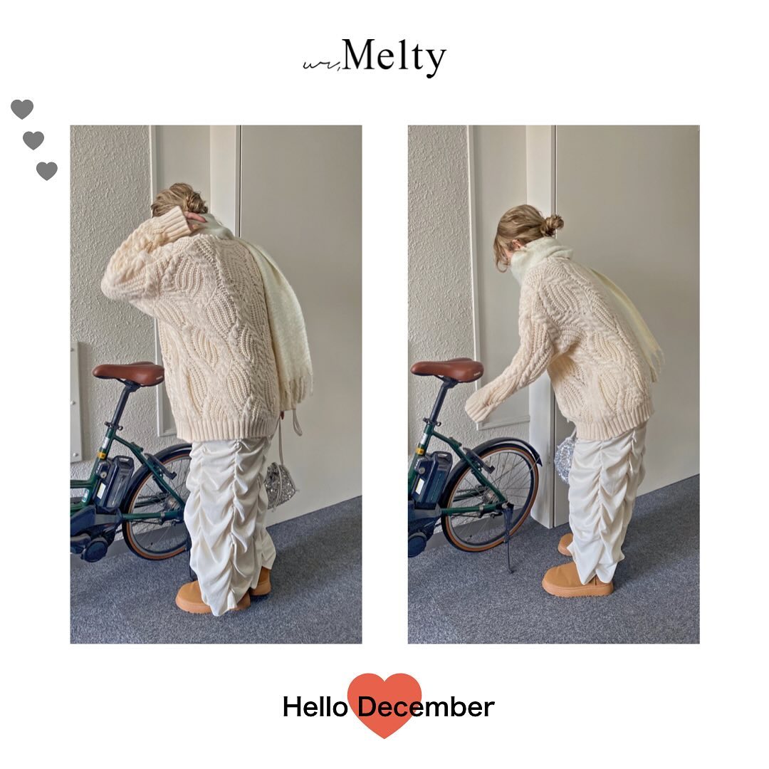 " ur,Melty  2023  December ️ "⁡⁡Wishing you a wonderful winter ︎⁡⁡素敵な冬になりますように︎⁡⁡⁡_______________________________________⁡⁡⁡December  of " ur,Melty " ⁡⁡12月の入荷もお楽しみに ️⁡ ⁡⁡⁡⁡⁡⁡   #urmelty #ユアメルティ #December
